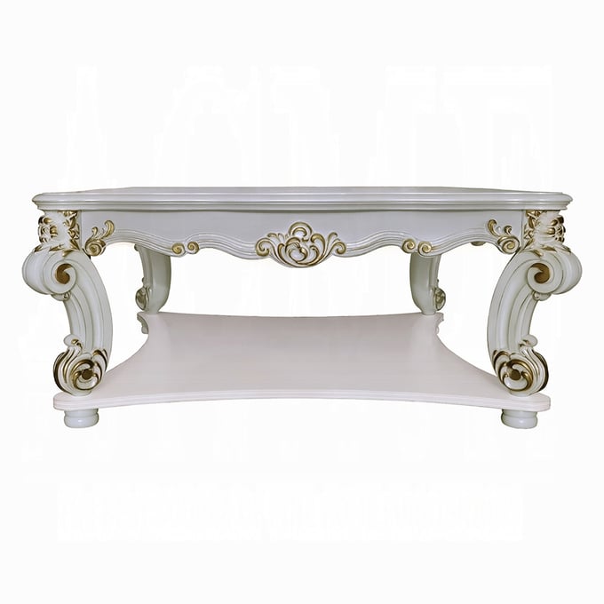 Acme Furniture Vendome Antique Pearl Square Coffee Table ACM-LV01526