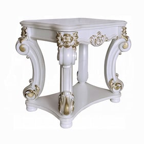 Acme Furniture Vendome Antique Pearl Rectangular End Table