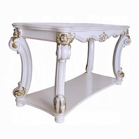 Acme Furniture Vendome Antique Pearl Sofa Table