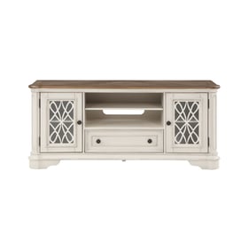 Acme Furniture Florian Oak And Antique White TV Stand