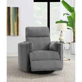 Acme Furniture Sagen Charcoal Swivel Glider Recliner