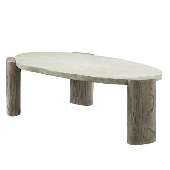 Acme Furniture Jacinda Weathered Gray Oak Coffee Table ACM-LV01929