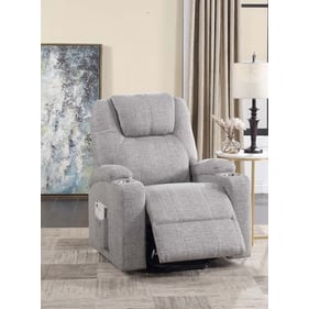 Acme Furniture Evander Light Gray Power Lift Recliner