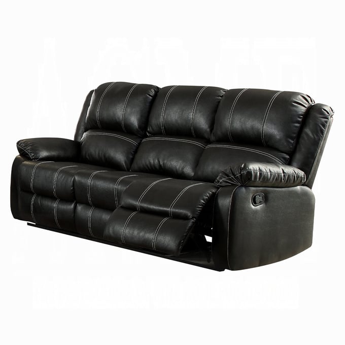 Acme Furniture Zuriel Black PU Motion Sofa ACM-LV52285