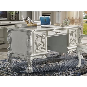 Acme Furniture Dresden Bone White Executive Writing Desk