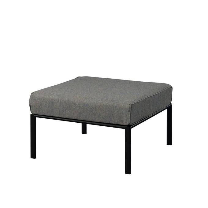 Acme Furniture Rajni Gray Black Patio Ottoman ACM-OT01763