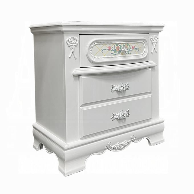 Acme Furniture Flora White Nightstand ACM-BD01639