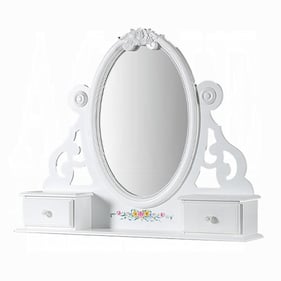 Acme Furniture Flora White Jewlery Mirror