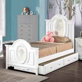 Acme Furniture Flora White Full Trundle Bed