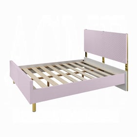 Acme Furniture Gaines Pink High Gloss Full Bed