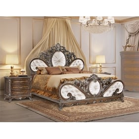 Acme Furniture Devany Cream Cherry 2pc Bedroom Set with King Bed