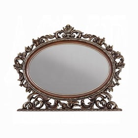 Acme Furniture Devany Cherry Oval Mirror