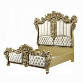 Acme Furniture Desiderius Antique Gold Brown King Bed