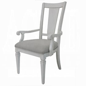 2 Acme Furniture Katia Light Gray Arm Chairs