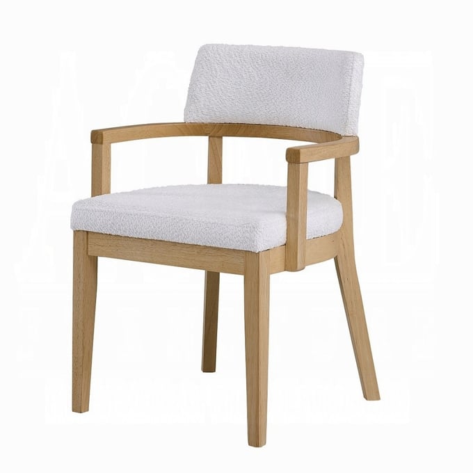 2 Acme Furniture Kasem Gorge Oak Arm Chairs ACM-DN02616