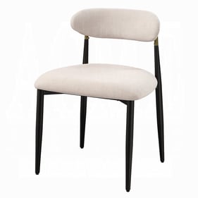 2 Acme Furniture Jaramillo Beige Side Chairs