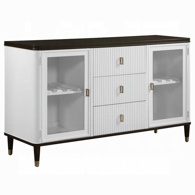 Acme Furniture Carena White Brown Server ACM-DN02958