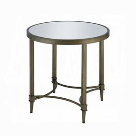 Acme Furniture Aditya Antique Brass End Table