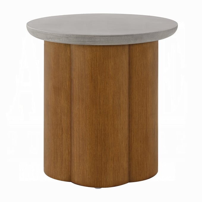 Acme Furniture Evelyn Walnut End Table ACM-LV03026