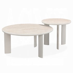 Acme Furniture Ingram Light Gray 3pc Coffee Table Set