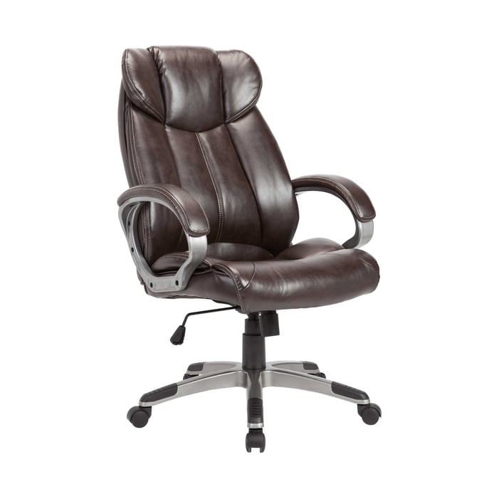 AC Pacific OC-09 Brown Adjustable Swivel Office Chair ACP-OC-09