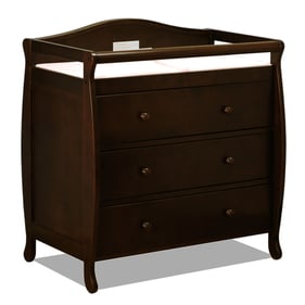 AFG Baby Furniture Grace Espresso 3 Drawers Changer with Pad