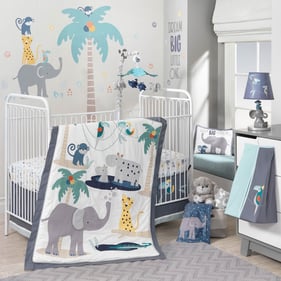 AFG Baby Furniture Animal Crackers 5pc Bedding Set