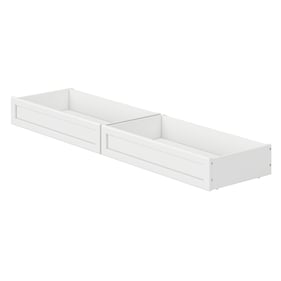 AFI Furnishings MCM White Queen King Twin XL Under Bed Storage Drawers