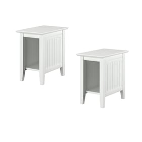 2 AFI Furnishings Nantucket White Chair Side Tables