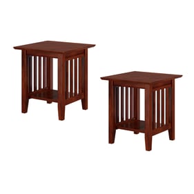 2 AFI Furnishings Mission Walnut End Tables