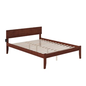 AFI Furnishings Orlando Walnut Queen Platform Bed with Charging Station