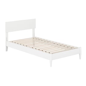 AFI Furnishings Aria White Twin Low Profile Platform Bed