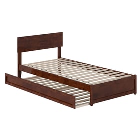 AFI Furnishings Wesley Walnut Twin XL Platform Bed with Panel Footboard and...