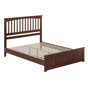 AFI Furnishings Becket Walnut Queen Low Profile Platform Bed with Matching ...