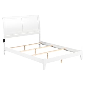 AFI Furnishings Portland White Queen Bed with Charging Station