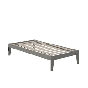 AFI Furnishings Colorado Grey Twin Platform Bed with Charging Station