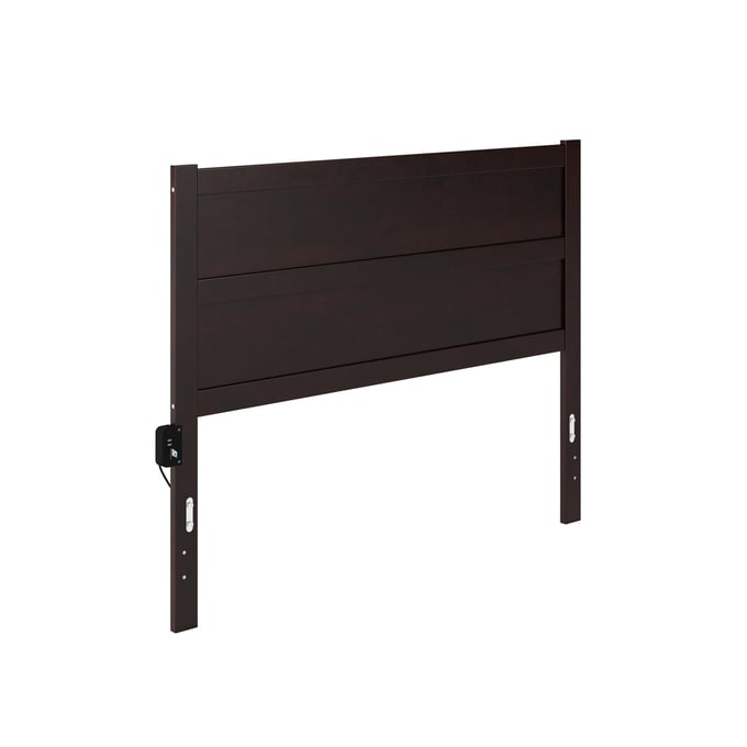 AFI Furnishings NoHo Espresso Queen Headboard with Attachable Charger AG9100141