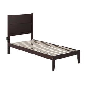 AFI Furnishings NoHo Espresso Twin XL Platform Bed with Charging Station