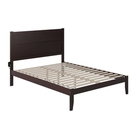 AFI Furnishings NoHo Espresso Queen Platform Bed with Charging Station