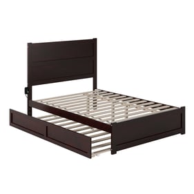 AFI Furnishings NoHo Espresso Full Platform Bed with Footboard and Twin Tru...