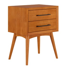 AFI Furnishings Pasadena Light Toffee 2 Drawers Nightstand