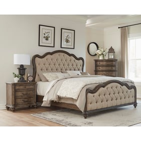 Home Elegance Heath Court Brown 2pc Bedroom Set With King Bed