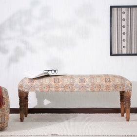 Albany Living 1648 Brown 48 Inch Upholstered Bench