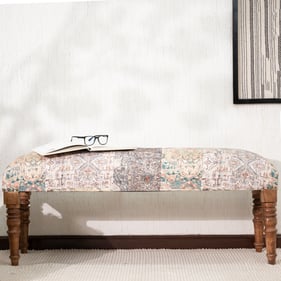 Albany Living 1648 Beige 48 Inch Upholstered Bench