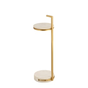 Albany Living 4155 Gold White Drink Table