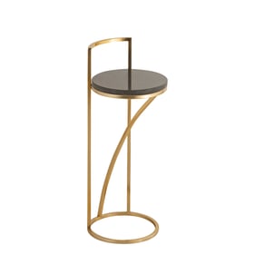 Albany Living 4156 Gold Black Drink Table