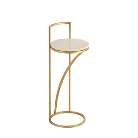 Albany Living 4156 Gold White Drink Table