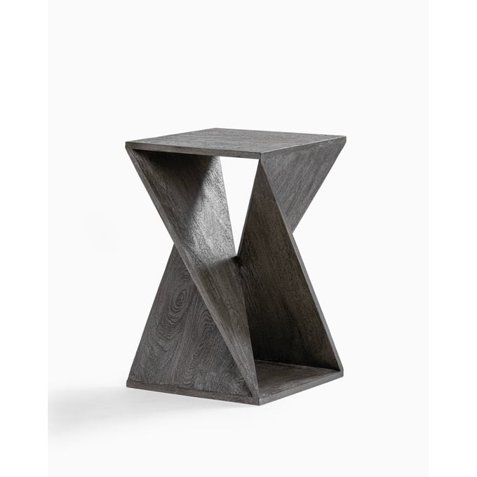 Albany Living Twisted Distress Gray End Table ALBN-TW-004