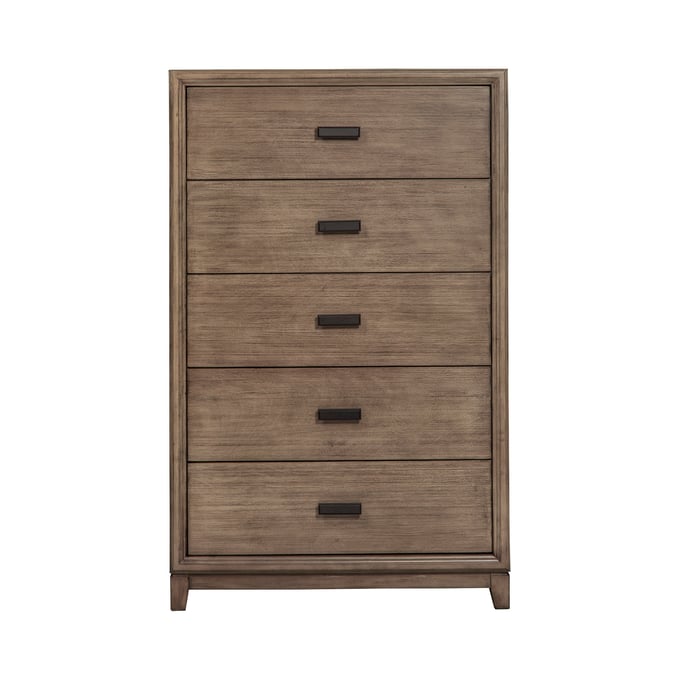 Alpine Furniture Camilla Antique Grey 5 Drawer Chest ALPN-1800-05