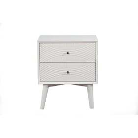 Alpine Furniture Tranquility White Nightstand